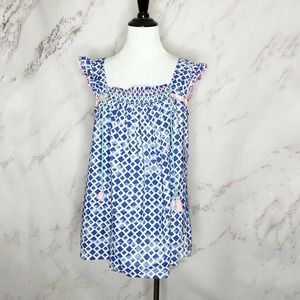 Matilda Jane Wandering Waters Smocked Top Tassels